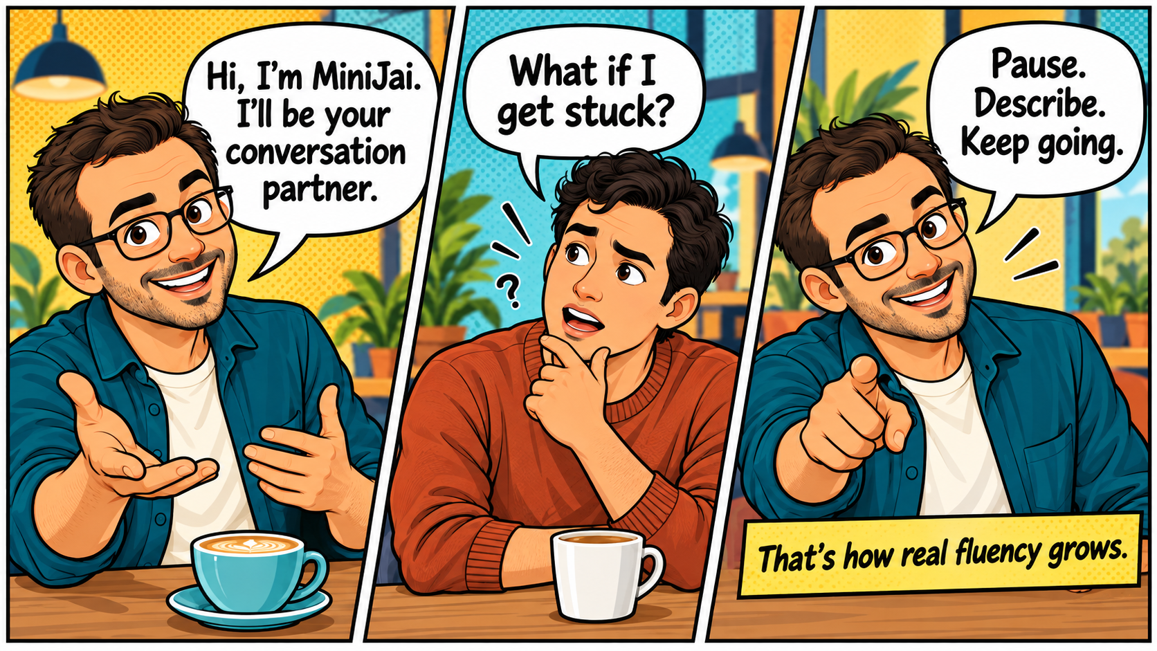 MiniJai, the Conversation Lab speaking partner