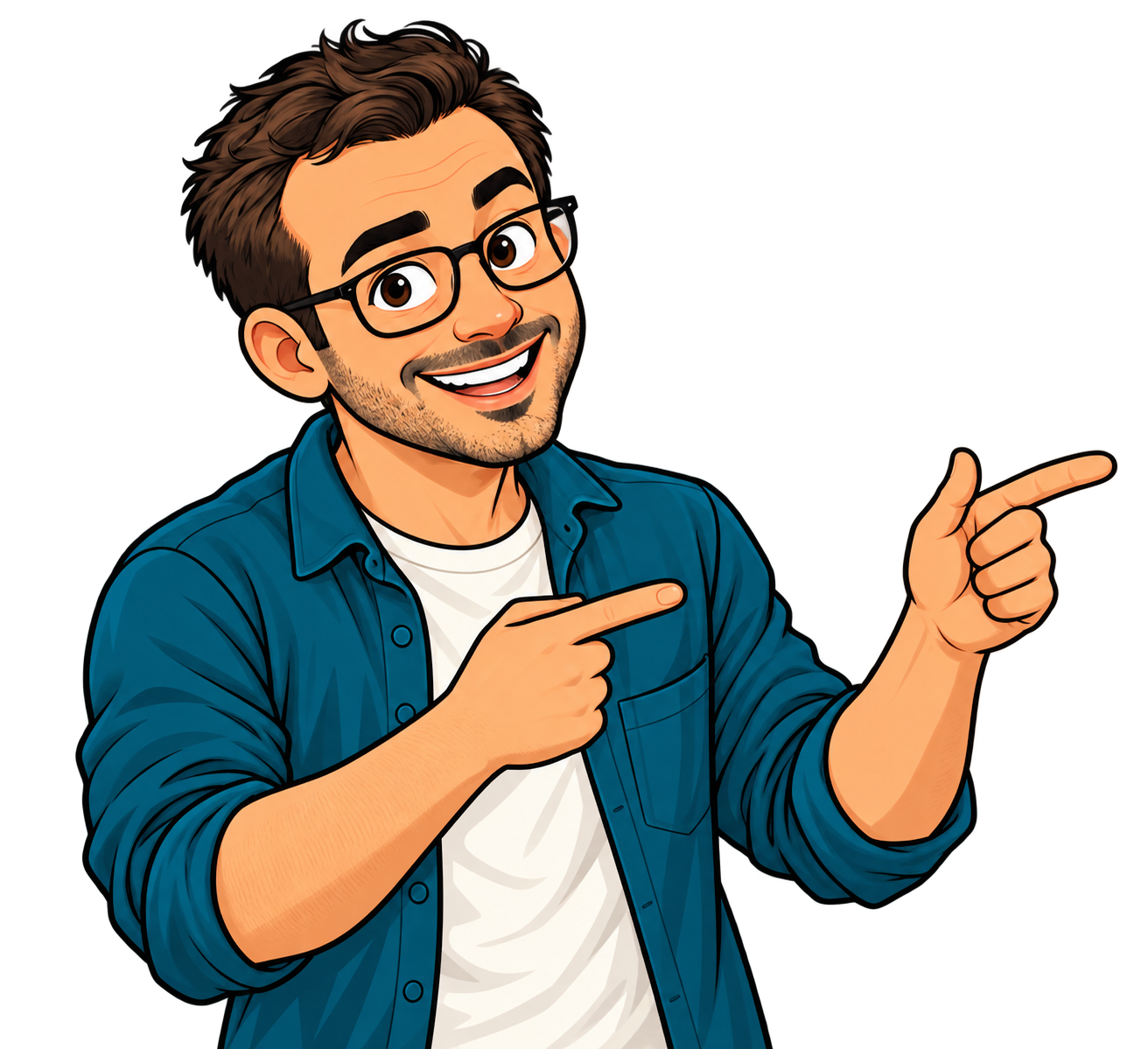 MiniJai pointing towards the free phrase guide signup